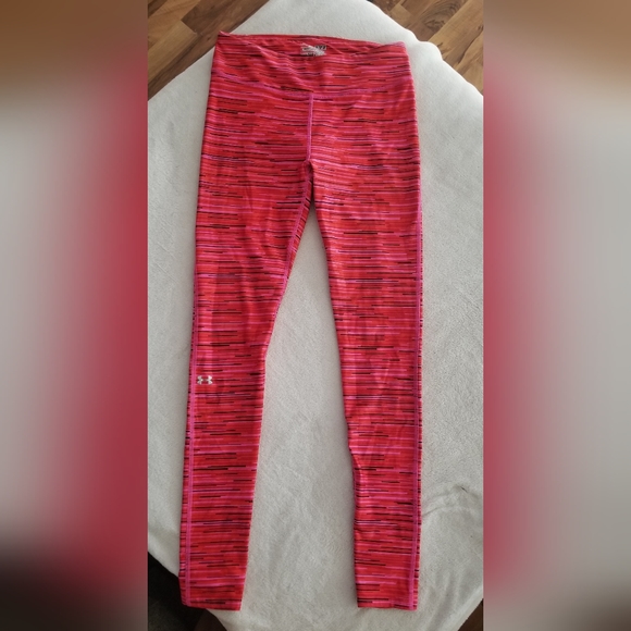 EUC womens Under Armour Heat Gear Compression leggings VIBRANT high rise - Picture 1 of 5